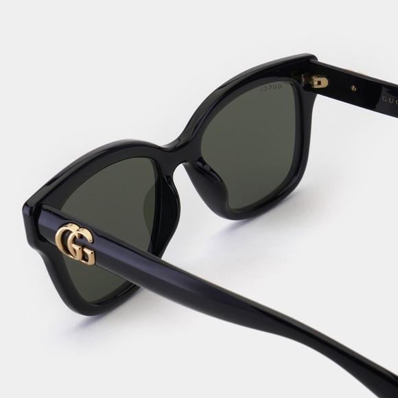 NWT Gucci GG1830SK-001 Black Gold Sunglasses